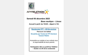 Ecole vtt et TELETHON