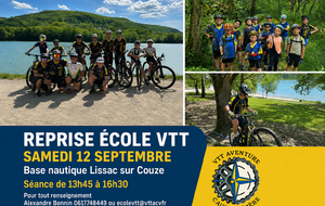 Reprise ECOLE VTT BASE NAUTIQUE+GOUTER