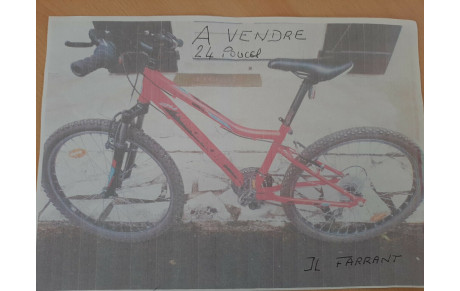 vente de vélo 